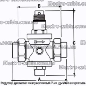 Редуктор давления компрессионный F.i.v. gp 2028 американка - фотография № 1.