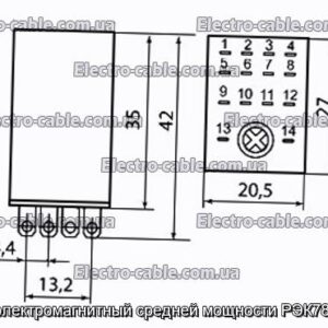 Reale Electromagnetic Medium Power Rec78/4 24V - Фотографія № 1.