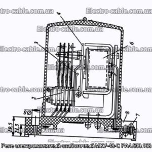 Реле электромагнитный слаботочный МКУ-48-С РА4.500.168 - фотография № 1.