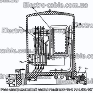 Реле электромагнитный слаботочный МКУ-48-С РА4.500.457 - фотография № 1.