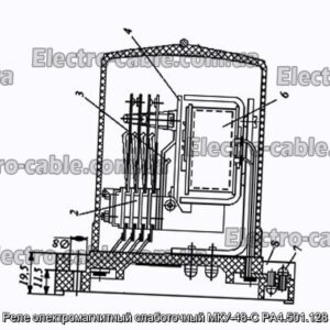 Реле электромагнитный слаботочный МКУ-48-С РА4.501.128 - фотография № 1.