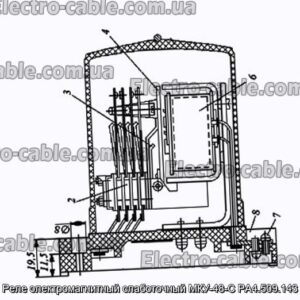 Реле электромагнитный слаботочный МКУ-48-С РА4.509.143 - фотография № 1.