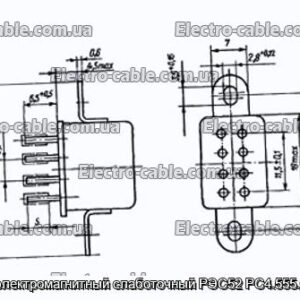 Реле электромагнитный слаботочный РЭС52 РС4.555.020-01 - фотография № 1.