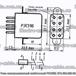 Реле электромагнитный слаботочный РЭС59Б ХП4.500.020-02 - фотография № 1.