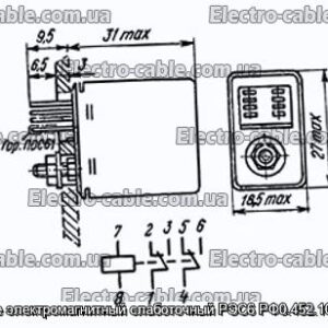 Реле электромагнитный слаботочный РЭС6 РФ0.452.105-01 - фотография № 1.