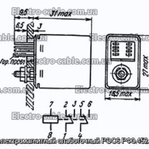 Реле электромагнитный слаботочный РЭС6 РФ0.452.110-01 - фотография № 1.