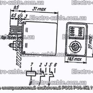 Реле электромагнитный слаботочный РЭС6 РФ0.452.113-01 - фотография № 1.