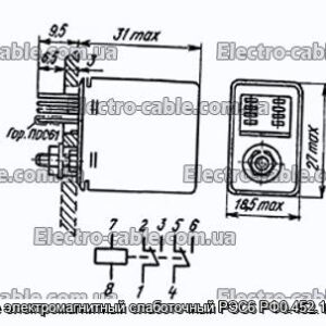 Реле электромагнитный слаботочный РЭС6 РФ0.452.141-01 - фотография № 1.