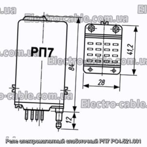 Реле электромагнитный слаботочный РП7 РС4.521.001 - фотография № 1.