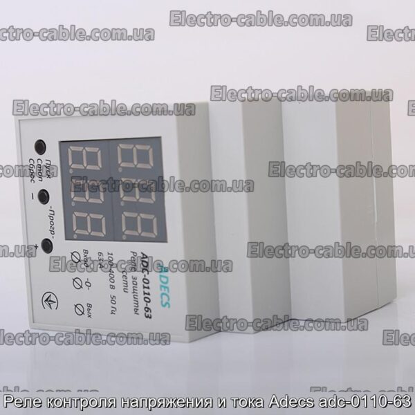 Реле контроля напряжения и тока Adecs adc-0110-63 - фотография № 4.