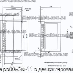 Реле рс80м2м-11 с дешунтированием - фотография № 1.