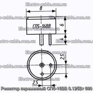 Резистор переменный СП5-16ВВ 0.125Вт 680 - фотография № 1.