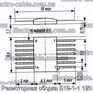 Резисторне складання Б19-1-1 120 - фотографія №1.