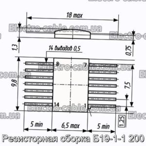 Резисторне складання Б19-1-1 200 - фотографія №1.