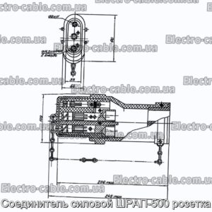 Соединитель силовой ШРАП-500 розетка - фотография № 1.