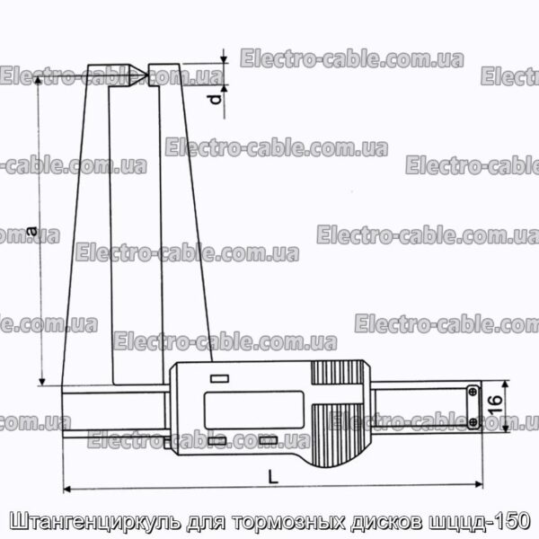 Штангенциркуль для тормозных дисков шццд-150 - фотография № 1.