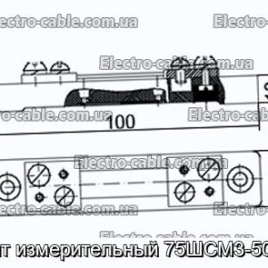 Шунт измерительный 75ШСМ3-50-0.5 - фотография № 1.