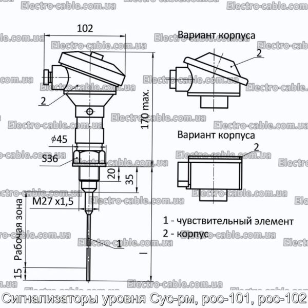 Сигнализаторы уровня Сус-рм, рос-101, рос-102 - фотография № 5.