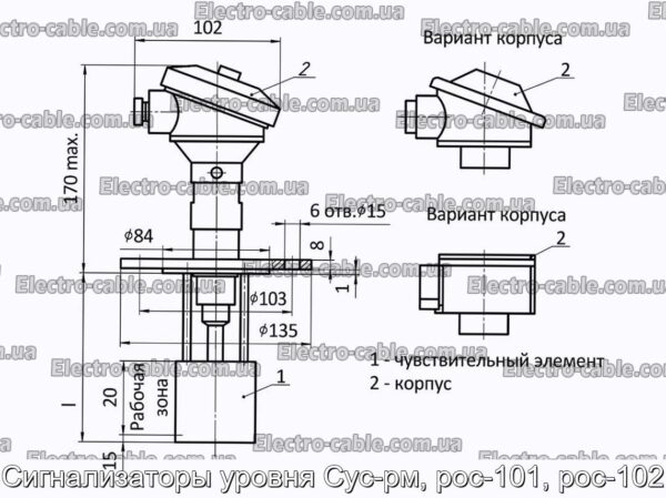 Сигнализаторы уровня Сус-рм, рос-101, рос-102 - фотография № 6.