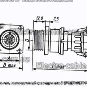 Соединитель низкочастотный цилиндрический 2РМДТ18БПН4Г5В1В - фотография № 1.