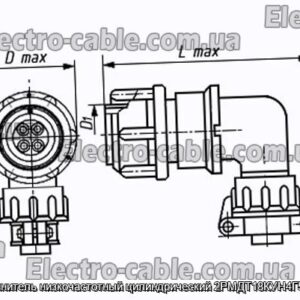 Соединитель низкочастотный цилиндрический 2РМДТ18КУН4Г5В1ЛВ - фотография № 1.