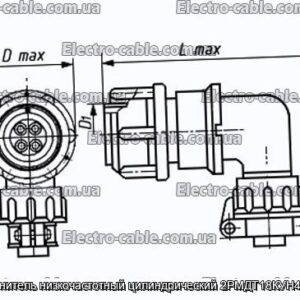 Соединитель низкочастотный цилиндрический 2РМДТ18КУН4Г5В1В - фотография № 1.