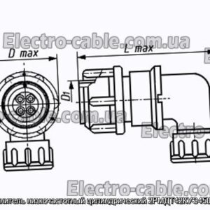 Соединитель низкочастотный цилиндрический 2РМДТ42КУЭ45Ш5А1В - фотография № 1.