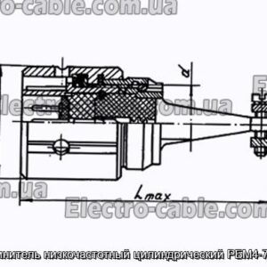 Соединитель низкочастотный цилиндрический РБМ4-7-1Г7В - фотография № 1.