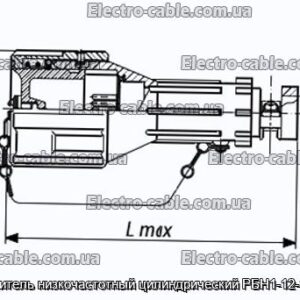 З&#39;єднувач низькочастотний циліндричний РБН1-12-19Ш3-В - фотографія №1.