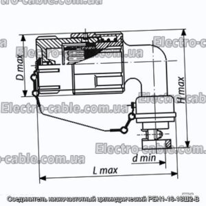 З&#39;єднувач низькочастотний циліндричний РБН1-16-18Ш2-В - фотографія №1.