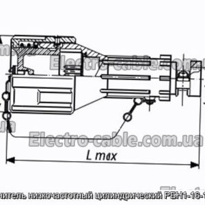 З&#39;єднувач низькочастотний циліндричний РБН1-16-18Ш3-В - фотографія №1.