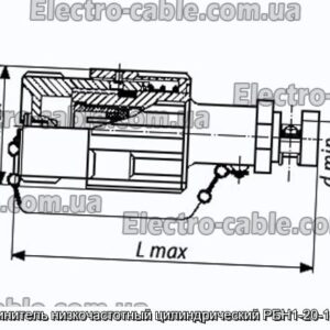 Соединитель низкочастотный цилиндрический РБН1-20-18Г4-В - фотография № 1.