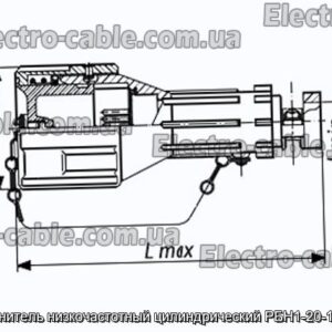 Соединитель низкочастотный цилиндрический РБН1-20-18Ш3-В - фотография № 1.