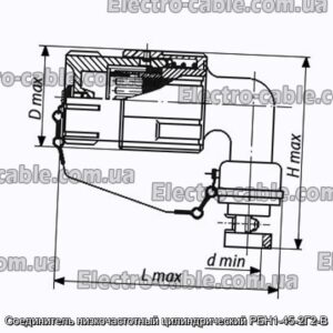 Соединитель низкочастотный цилиндрический РБН1-45-2Г2-В - фотография № 1.