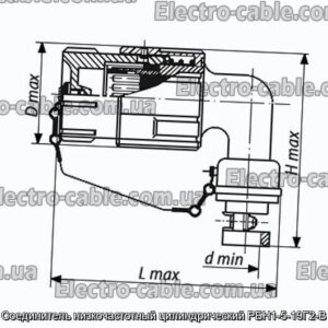 Соединитель низкочастотный цилиндрический РБН1-5-19Г2-В - фотография № 1.