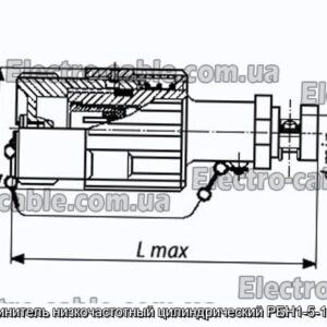 Соединитель низкочастотный цилиндрический РБН1-5-19Г4-В - фотография № 1.