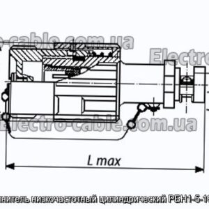 Соединитель низкочастотный цилиндрический РБН1-5-19Ш4-В - фотография № 1.