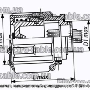 Соединитель низкочастотный цилиндрический РБН1-6-17Г1-В - фотография № 1.