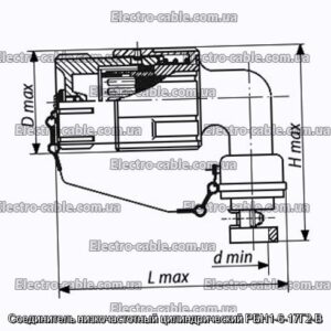 Соединитель низкочастотный цилиндрический РБН1-6-17Г2-В - фотография № 1.