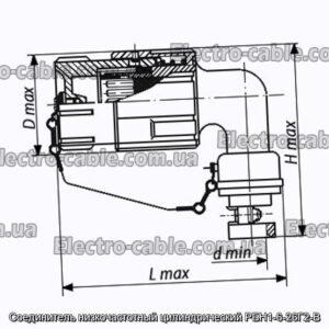 Соединитель низкочастотный цилиндрический РБН1-6-26Г2-В - фотография № 1.