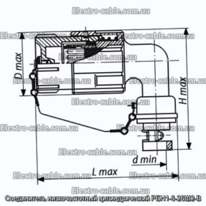 Соединитель низкочастотный цилиндрический РБН1-6-26Ш2-В - фотография № 1.