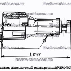 Соединитель низкочастотный цилиндрический РБН1-6-26Ш3-В - фотография № 1.