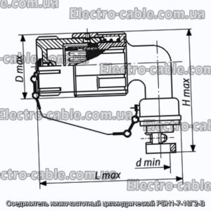 Соединитель низкочастотный цилиндрический РБН1-7-18Г2-В - фотография № 1.