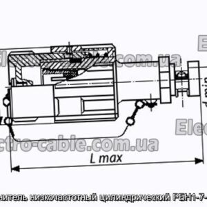 Соединитель низкочастотный цилиндрический РБН1-7-18Г4-В - фотография № 1.