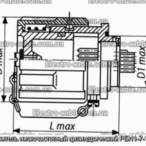 Соединитель низкочастотный цилиндрический РБН1-7-18Ш1-В - фотография № 1.