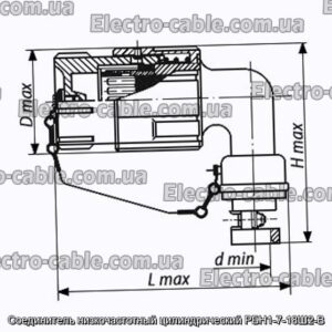 Соединитель низкочастотный цилиндрический РБН1-7-18Ш2-В - фотография № 1.