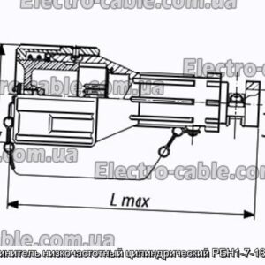 Соединитель низкочастотный цилиндрический РБН1-7-18Ш3-В - фотография № 1.