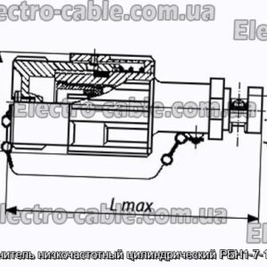 Соединитель низкочастотный цилиндрический РБН1-7-18Ш4-В - фотография № 1.