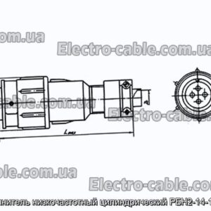 Соединитель низкочастотный цилиндрический РБН2-14-18Г7-В - фотография № 1.