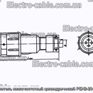Соединитель низкочастотный цилиндрический РБН2-23-34Г7-В - фотография № 1.